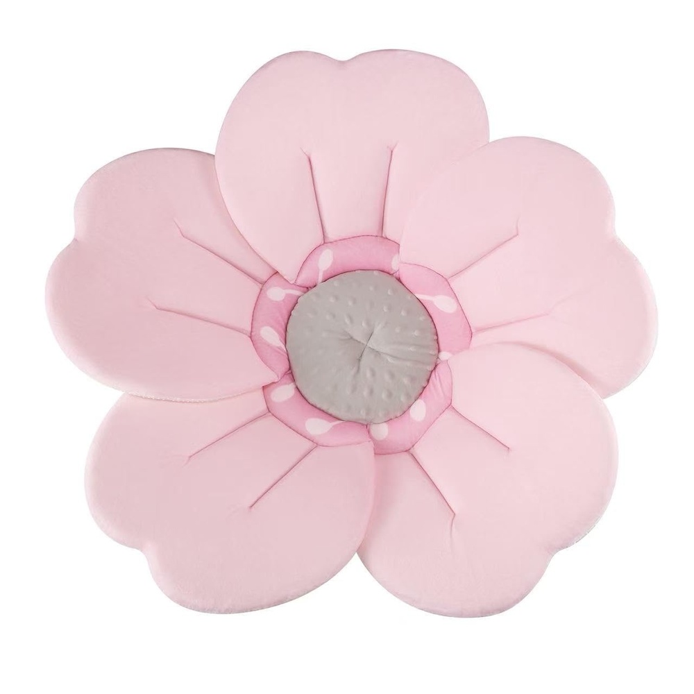 image:imagePandaEar Baby Bath Flower for Sink Romantic Cherry Blossom Plush Mat Soft Newborn Insert amp Infant Bathtub Cushion NonSlip QuickDry Support Shower Gift for Girls PinkPink