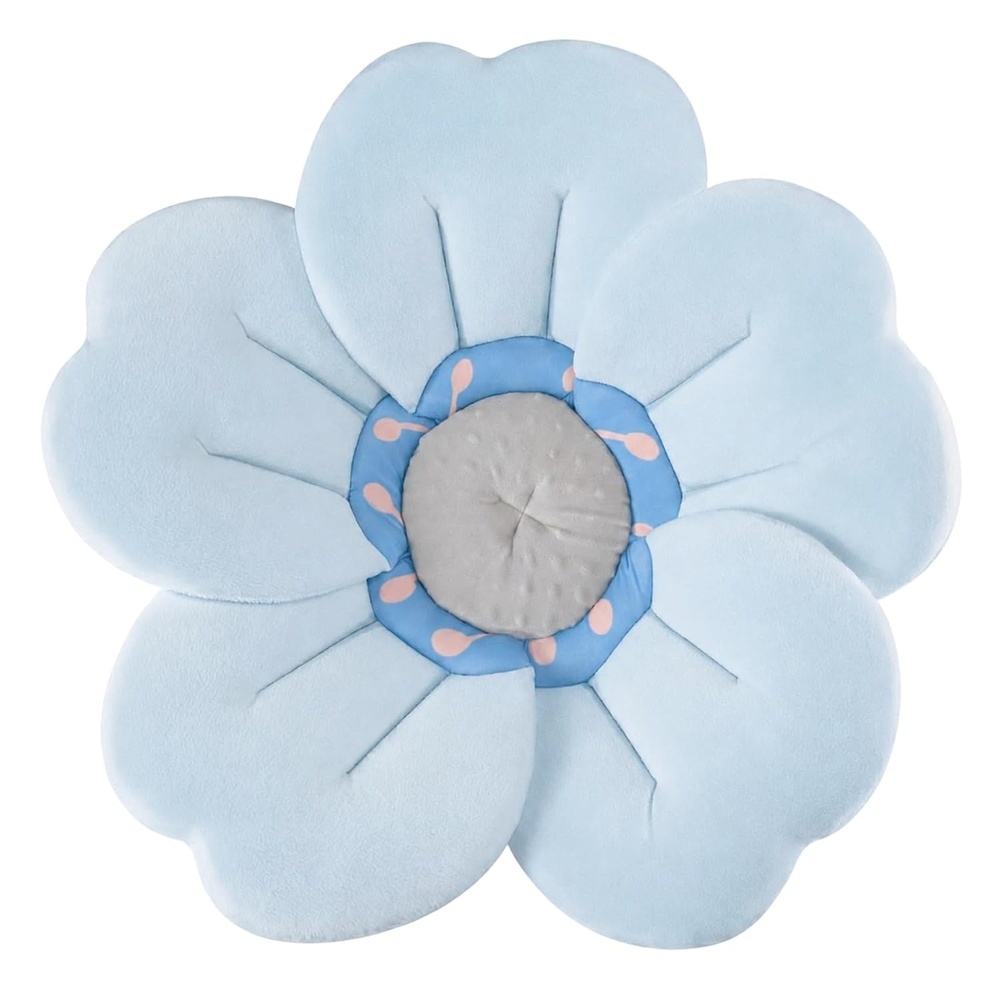image:imagePandaEar Baby Bath Flower for Sink Romantic Cherry Blossom Plush Mat Soft Newborn Insert amp Infant Bathtub Cushion NonSlip QuickDry Support Shower Gift for Girls PinkBliue