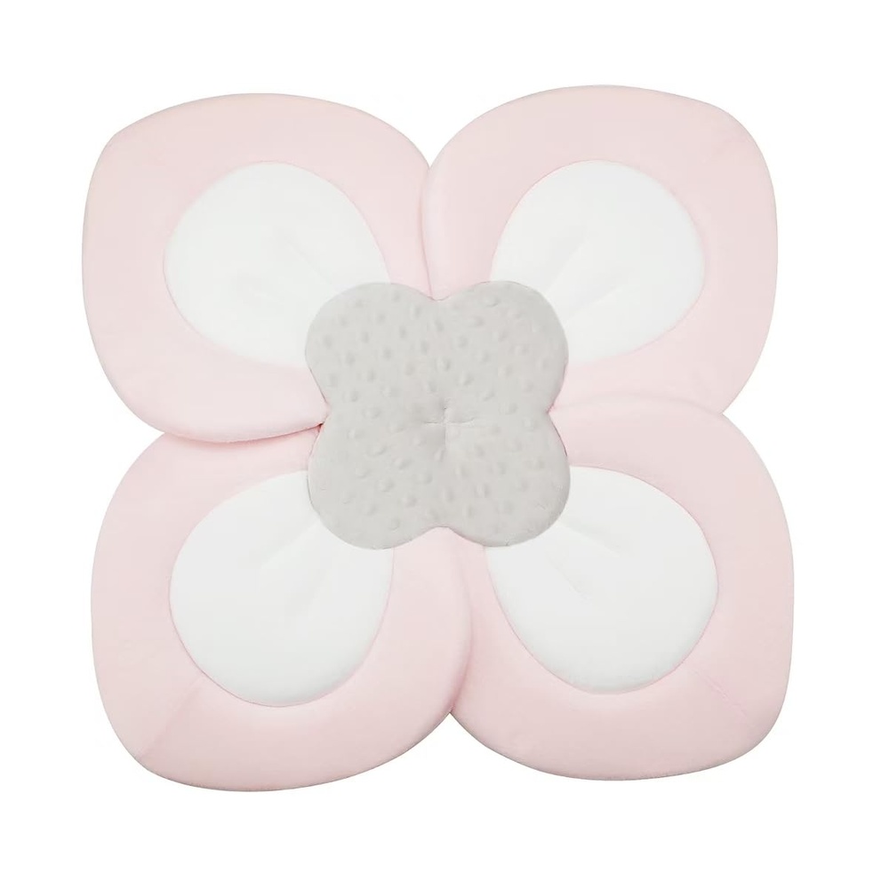 image:imagePandaEar Baby Bath Pad for Newborn Soft Flower Infant Sink Bath CushionPink