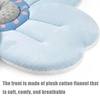 PandaEar Baby Bath Flower for Sink – Romantic Cherry Blossom Plush Mat – Soft Newborn Insert & Infant Bathtub Cushion – Non-Slip Quick-Dry Support – Shower Gift for Girls (Pink)(Bliue)