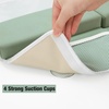 PandaEar Baby Bath Kneeler & Elbow Rest Pad, Comfortable Non-Slip Kneeling Mat Cushion with Toy Organizer Storage Pockets, Foldable Foam Mat for Toddler Bathroom Bathing Time (Grey)(Green)
