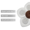 PandaEar Baby Bath Pad for Infant Newborn | Soft Flower 5 Petals for Sink Bathtub Essentials Shower Gift (Grey)(Grey)