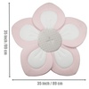 PandaEar Baby Bath Pad for Infant Newborn | Soft Flower 5 Petals for Sink Bathtub Essentials Shower Gift (Grey)(Pink)