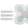 PandaEar Baby Bath Pad for Newborn, Soft Flower Infant Sink Bath Cushion(Blue)