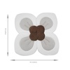 PandaEar Baby Bath Pad for Newborn, Soft Flower Infant Sink Bath Cushion(Grey)