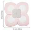 PandaEar Baby Bath Pad for Newborn, Soft Flower Infant Sink Bath Cushion(Pink)