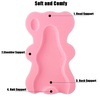 PandaEar Baby Bath Sponge Infant Soft Sponge Mat, Baby Bath Mat Newborn Odor Free Bath Cushion, Blue (Blue)(Pink)