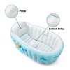 PandaEar Inflatable Baby Bathtub, Portable Travel Bath Tub with Air Pump(Blue)