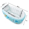 PandaEar Inflatable Baby Bathtub, Portable Travel Bath Tub with Air Pump(Blue)