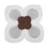 PandaEar Baby Bath Pad for Newborn, Soft Flower Infant Sink Bath Cushion(Grey)
