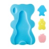 PandaEar Baby Bath Sponge Infant Soft Sponge Mat, Baby Bath Mat Newborn Odor Free Bath Cushion, Blue (Blue)(Blue)