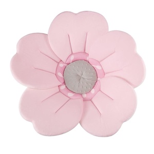 PandaEar Baby Bath Flower for Sink – Romantic Cherry Blossom Plush Mat – Soft Newborn Insert & Infant Bathtub Cushion – Non-Slip Quick-Dry Support – Shower Gift for Girls (Pink)(Pink)