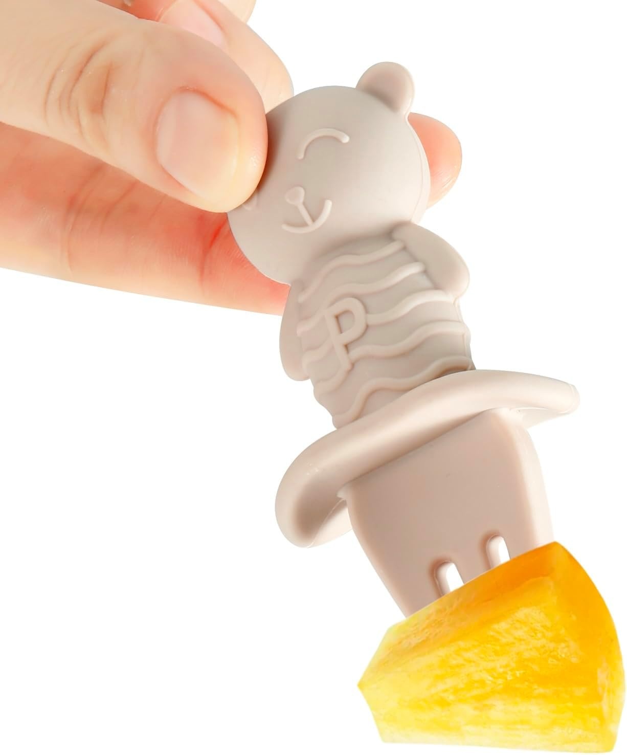 image:imagePandaEar 6 Pack Baby Led Weaning Spoons Forks 6 Months Silicone Baby Spoons and Fork Self Feeding Utensils Toddler Infant AntiChoke Feeding Utensils Bear Shape Pink Green LinenPink Green Linen