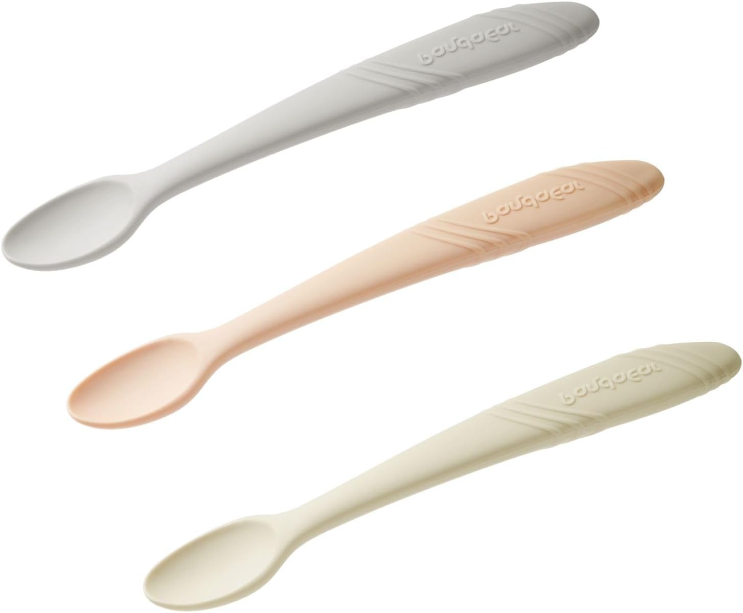 image:imagePandaEar Silicone Baby Spoons Self Feeding 5 Pack BPA Free 46 Months