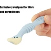 PandaEar 7 Pack Silicone Baby Feeding Spoon, Baby Led Weaning Supplies(Curved Spoon)