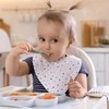PandaEar 7 Pack Silicone Baby Feeding Spoon, Baby Led Weaning Supplies(Straight Spoon)