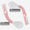 PandaEar Baby Bendable Utensils Spoons| Training Learning Feeding for Kids Toddlers Children and Infants| BPA Free 3 Sets| Great Gift Set | Easy Grip Fork Tableware(3 Sets)