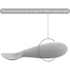 PandaEar Baby Infant Spoons BPA Free, 4-Pack, Soft Silicone, Self Feeding Fat Handle Utensil(4 Count (Pack of 1))