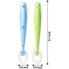 PandaEar Baby Silicone Soft Spoons| Training Feeding for Kids Toddlers Children and Infants| BPA Free 6 Pack| Baby Led Weaning Spoon| Gum-Friendly First Stage(Baby Spoons)