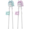 PandaEar 2 Pairs Kid Chopsticks, Dinosaur Children Learning Practice Chopsticks for Beginners Toddler(2)
