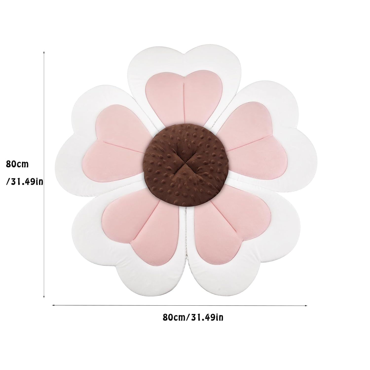 image:imagePandaEar Baby Bath Pad for Infant Newborn Bath Baby Bath Seat to Toddler 0 to 6 Months and Up Soft Flower Petals for Sink Bathtub Essentials Shower Gift Pink Heart