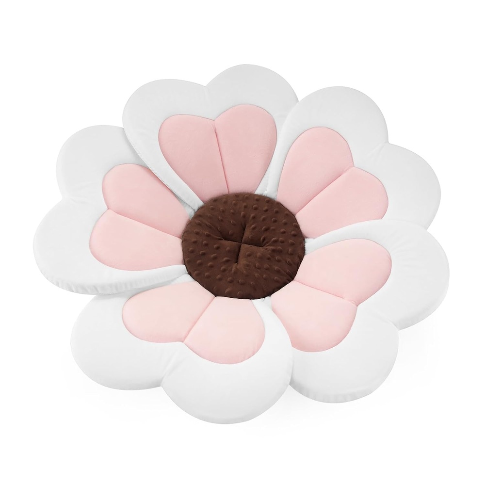 image:imagePandaEar Baby Bath Pad for Infant Newborn Bath Baby Bath Seat to Toddler 0 to 6 Months and Up Soft Flower Petals for Sink Bathtub Essentials Shower Gift Pink Heart