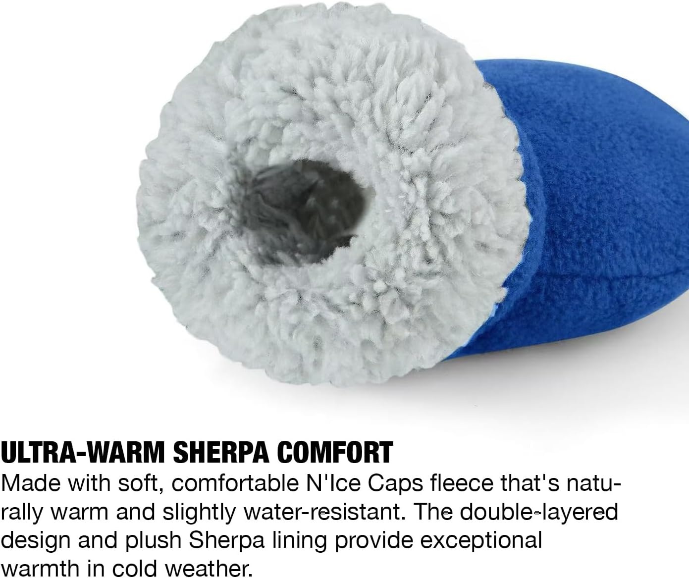 image:imagePandaEar 2 Pairs Baby Toddler Mittens Winter Warm Fleece Gloves Sherpa Lined No Thumb Infant Mittens for Boys