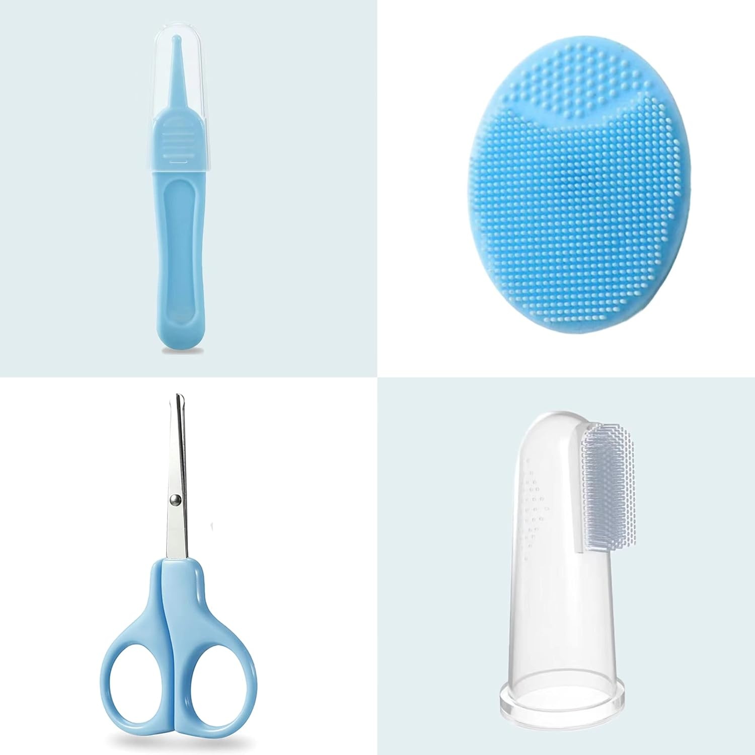 image:imagePandaEar Baby Healthcare and Grooming Kit Baby Nursery Health Care Set Electric Safety Nail Trimmer Newborn Essentials Kit for Infant Toddlers Kids 19 in 1 Blue