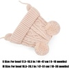 PandaEar Baby Winter Knit Hat with Earflaps and Pom Poms, Fleece Lined Beanie for Infant Toddler Girls Boys(Light Pink)