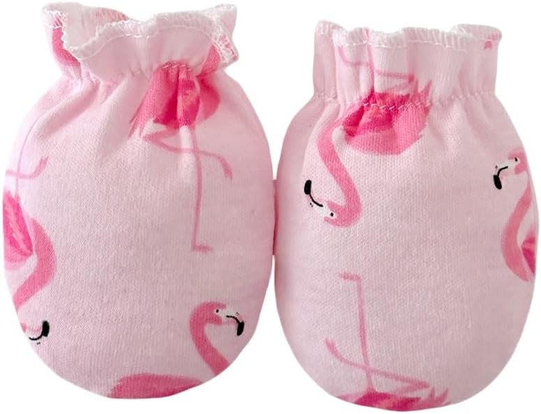 image:imagePandaEar 6 Pairs Newborn No Scratch Mittens 100 Cotton Baby Girls Mittens