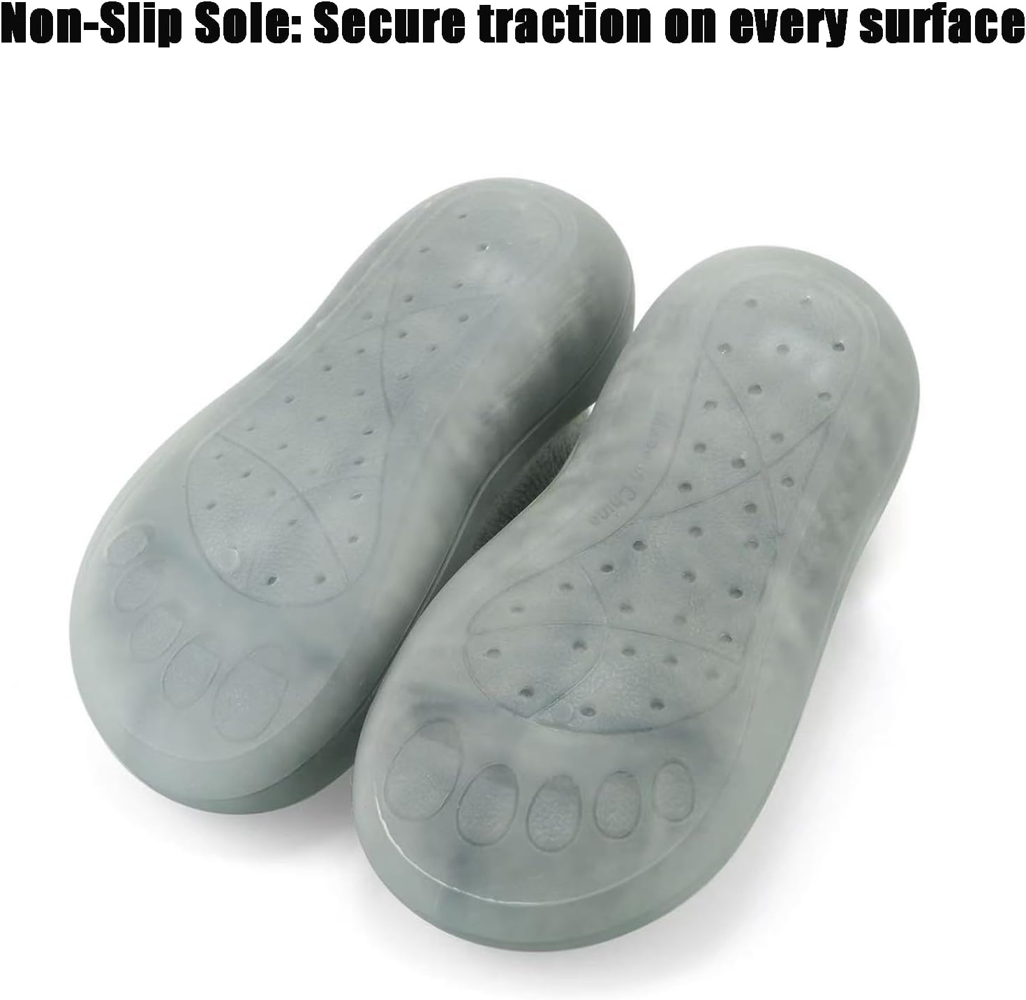 image:imagePandaEar Baby Sock Shoes Toddler Walking Shoes NonSlip Soft Sole Sneakers Breathable Slippers for Infant Boys GirlsBlack
