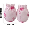 PandaEar 6 Pairs Newborn No Scratch Mittens, 100% Cotton Baby Girls Mittens