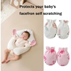 PandaEar 6 Pairs Newborn No Scratch Mittens, 100% Cotton Baby Girls Mittens