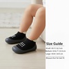 PandaEar Baby Sock Shoes Toddler Walking Shoes, Non-Slip Soft Sole Sneakers Breathable Slippers for Infant Boys Girls(Black)