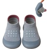 PandaEar Baby Sock Shoes Toddler Walking Shoes, Non-Slip Soft Sole Sneakers Breathable Slippers for Infant Boys Girls(Grey)