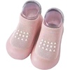 PandaEar Baby Sock Shoes Toddler Walking Shoes, Non-Slip Soft Sole Sneakers Breathable Slippers for Infant Boys Girls(Pink)