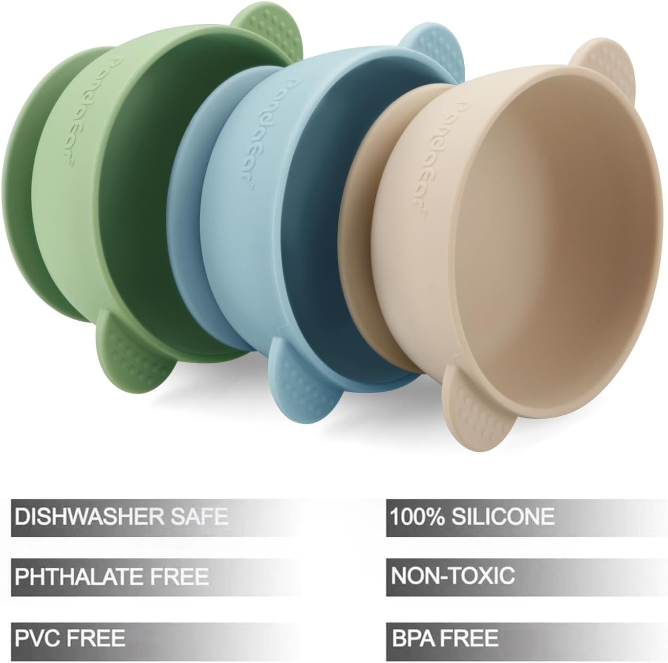 image:imagePandaEar 3 Pack Baby Bowls amp 2 Pack Cup