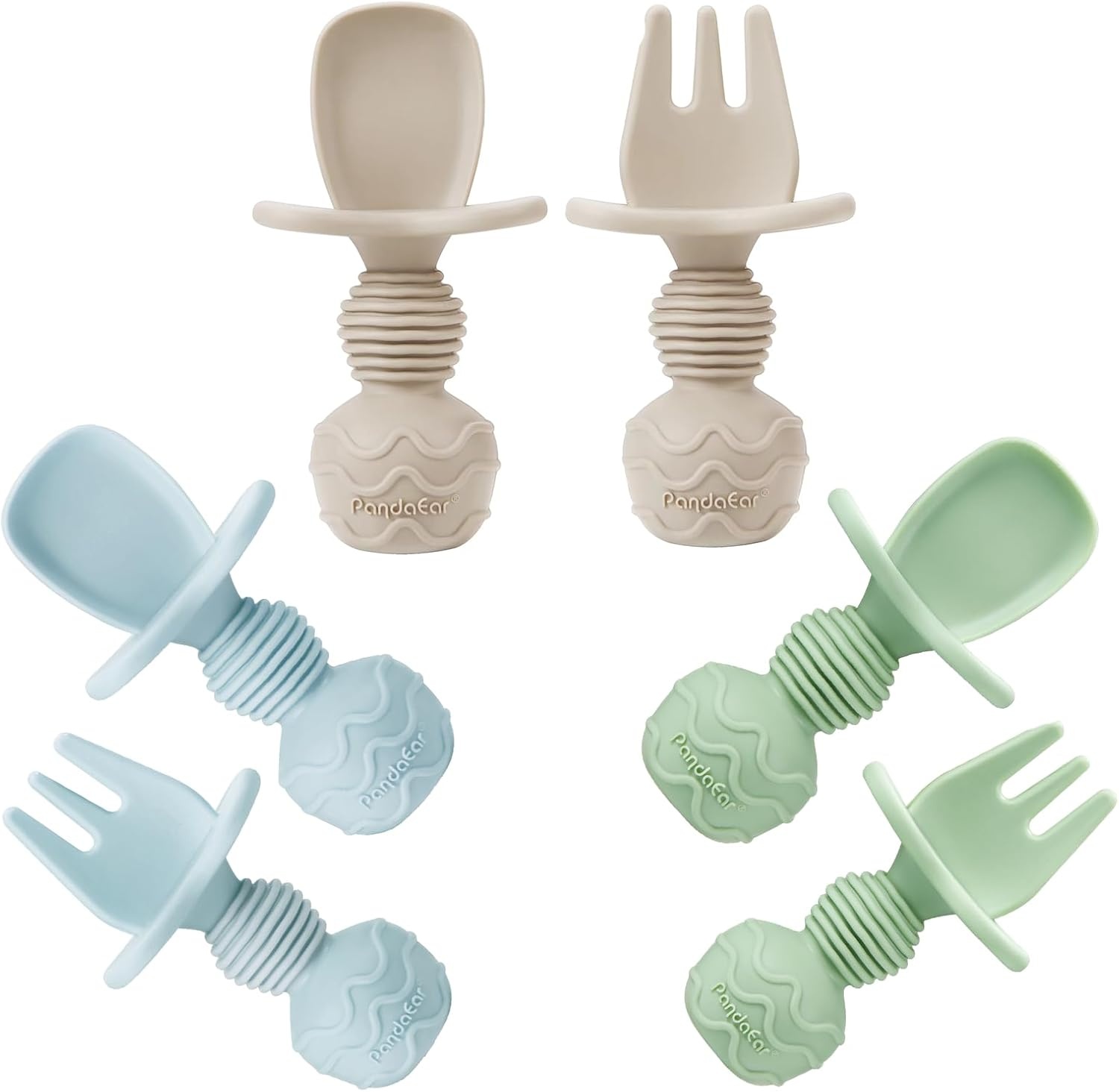image:imagePandaEar 3 Pack Baby Bowls amp 6 Pack Silicone Baby Spoons