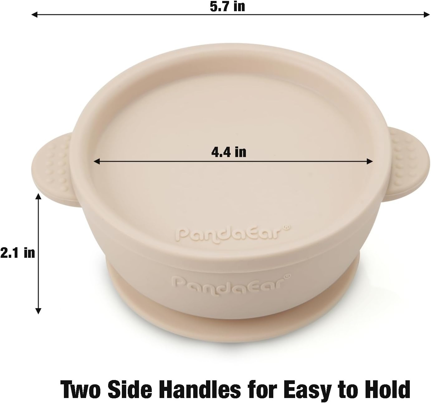 image:imagePandaEar 3 Pack Baby Bowls with Suction LeakProof Stay Put Silicone Food Bowl with Lids for Babies Kids Toddlers Infants Food Grade Soft Safe BPAFree Silicone Pink Rose LinenLinen Brown Tan