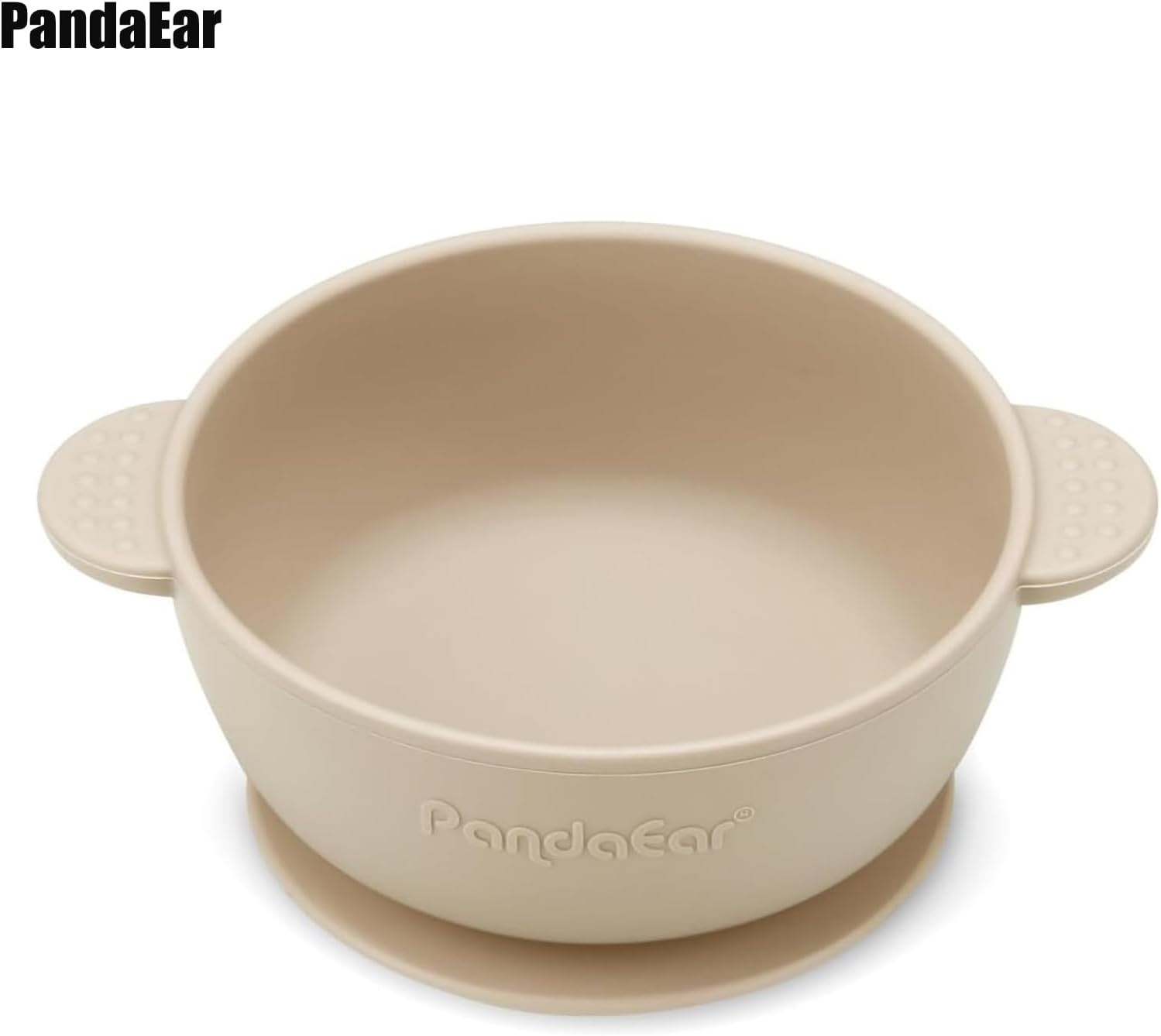 image:imagePandaEar 3 Pack Baby Bowls with Suction Stay Put Silicone Food Bowl for Babies Kids Toddlers Infants Food Grade Soft Safe BPAFree Silicone Brown Grey TanBrown Grey Tan