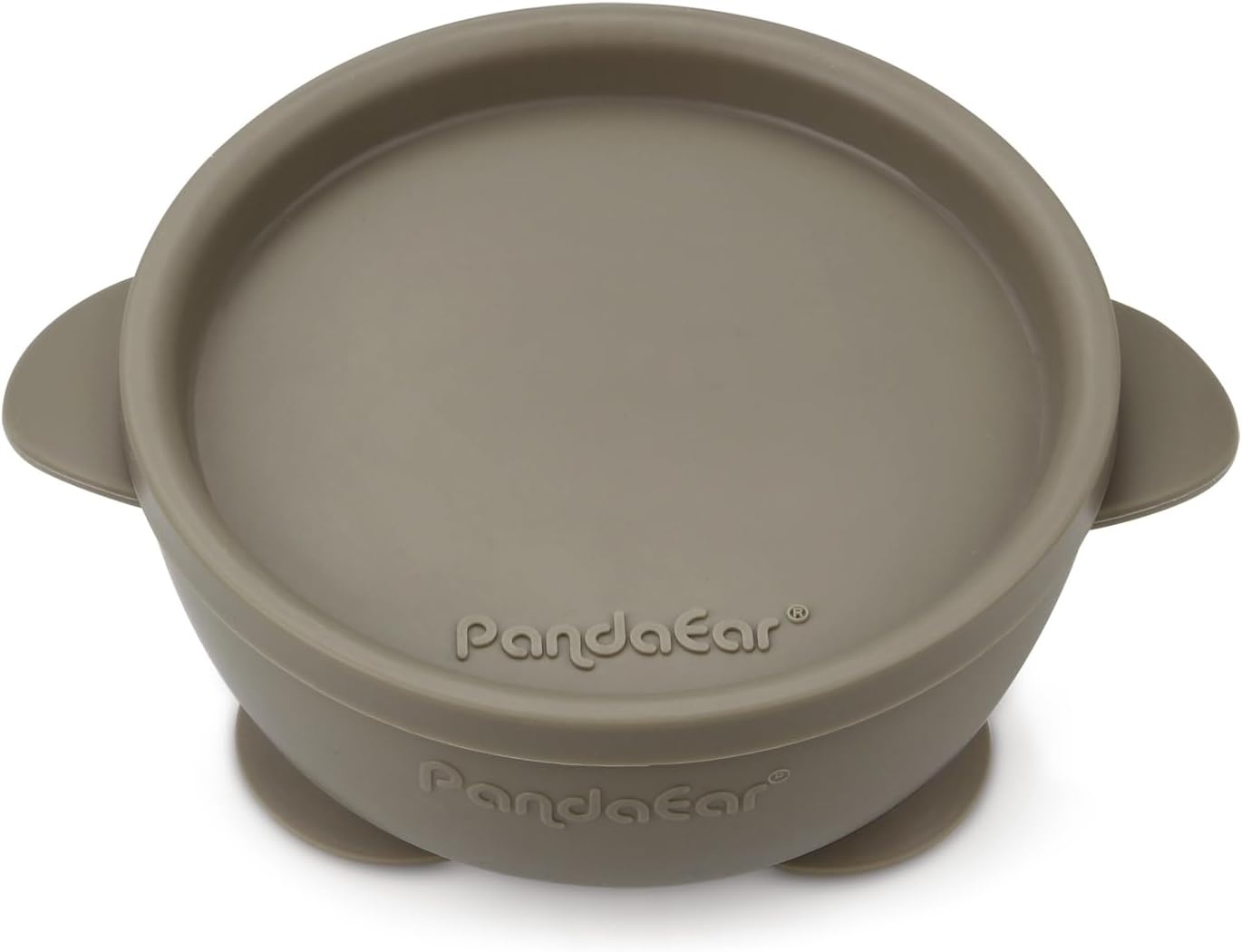 image:imagePandaEar 3 Pack Baby Suction Bowls with Lids LeakProof Stay Put Silicone Food Bowl for Babies Kids Toddlers Infants Food Grade Soft Safe BPAFree Silicone Blue Brown Tan
