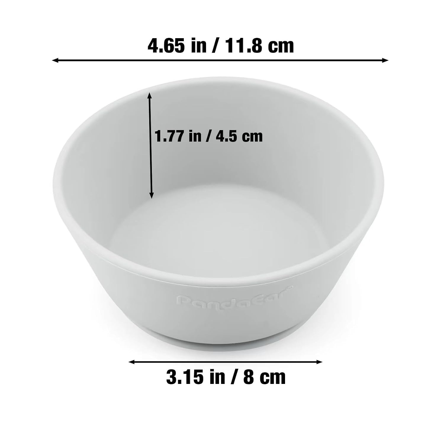 image:imagePandaEar 3 Pack Silicone Baby Suction Bowls First Stage Feeding Bowls