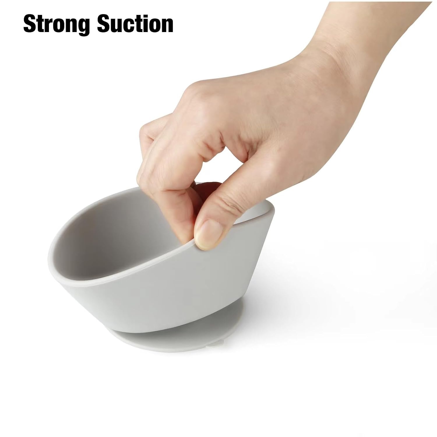 image:imagePandaEar 3 Pack Silicone Baby Suction Bowls First Stage Feeding Bowls