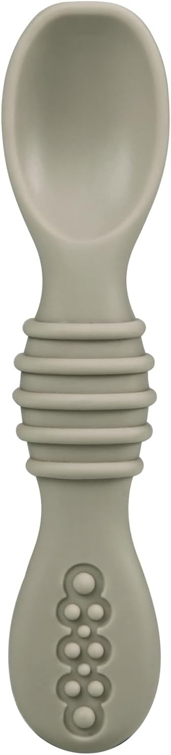 image:imagePandaEar 3 Pack Silicone Suction Baby Bowls amp 3 Baby Feeding SpoonsLinen Brown Tan