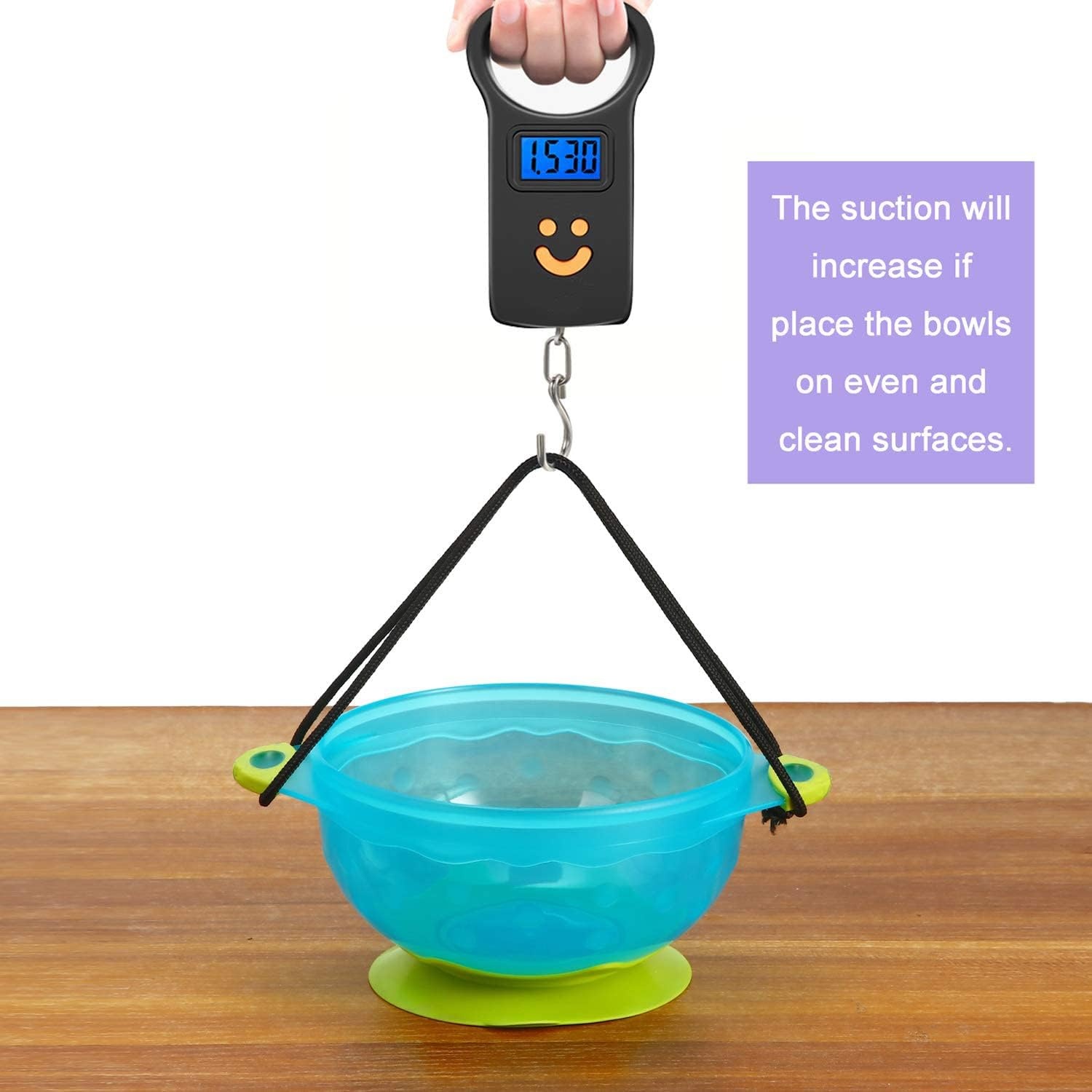image:imagePandaEar Stay Put Spill Proof Stackable Baby Suction Bowls 3 Sizes for Toddlers with Secure Lids BPA Free