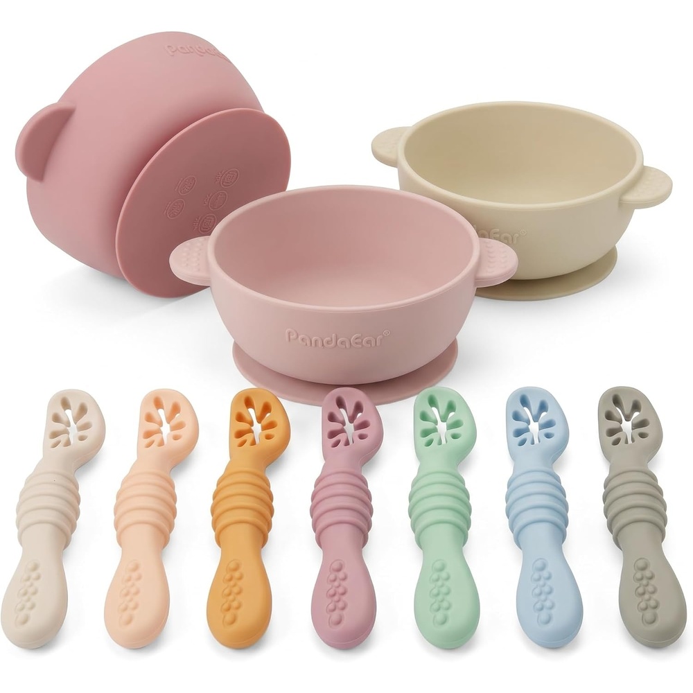 image:imagePandaEar 3 Pack Baby Bowls amp 7 Pack Baby Spoons