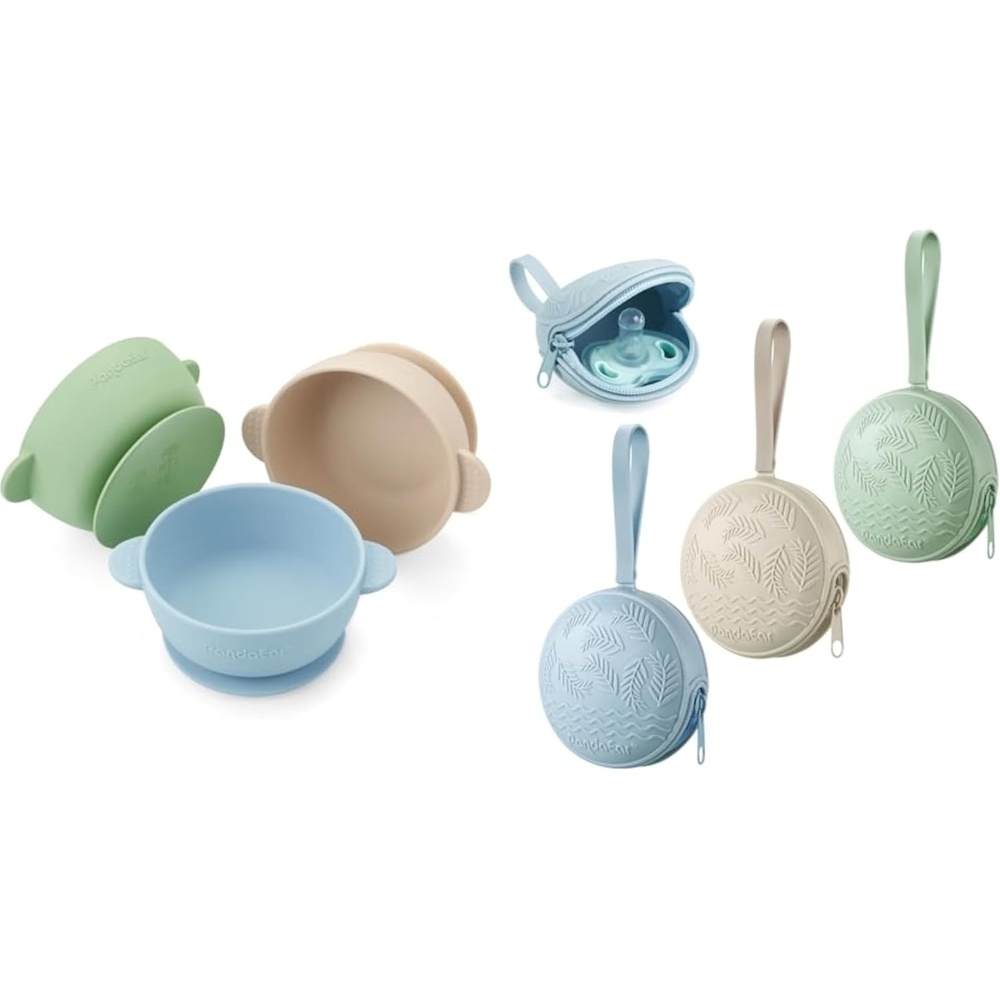 image:imagePandaEar Baby Bowls amp Pacifier Holder Case