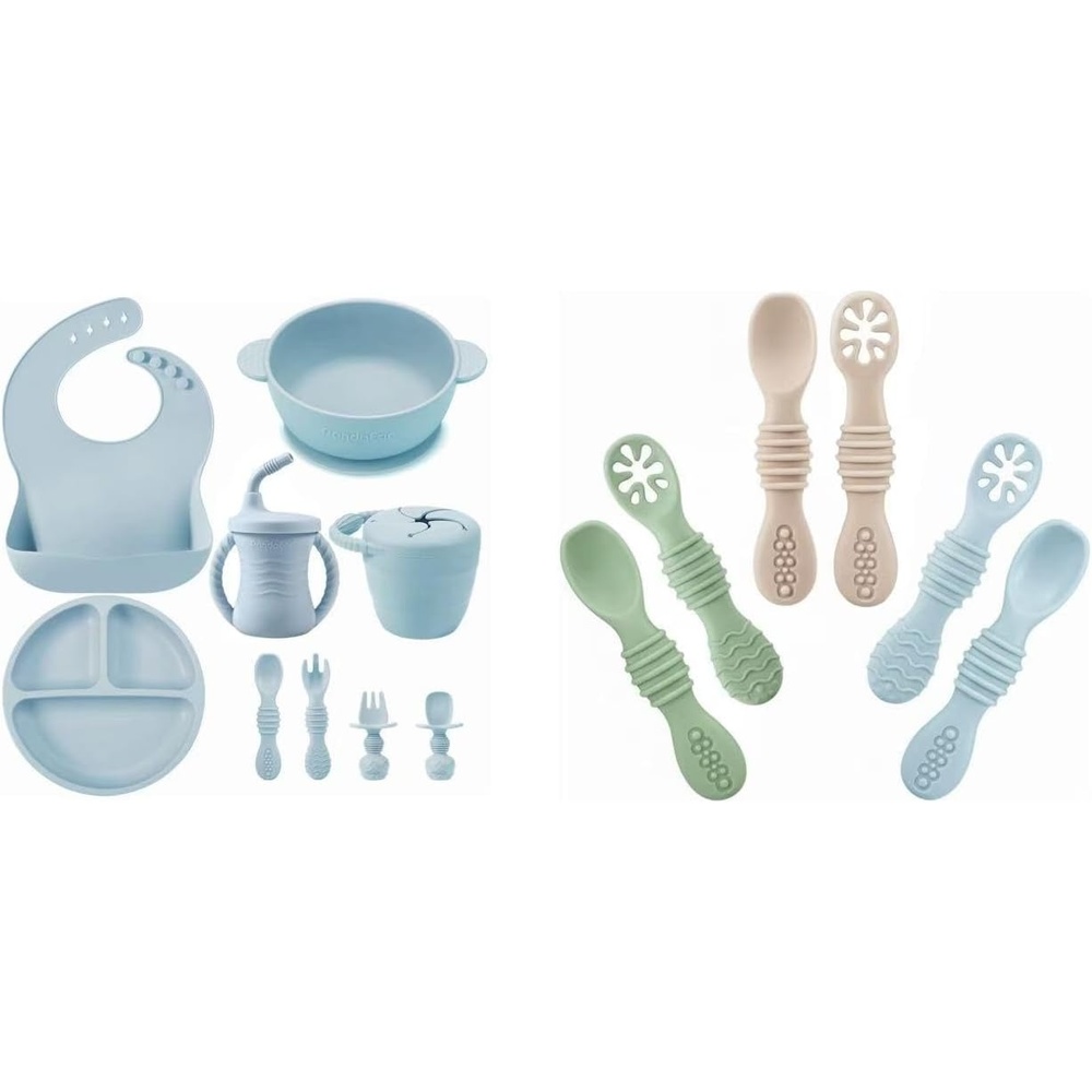 image:imagePandaEar Silicone Baby Feeding Set