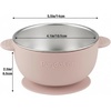 PandaEar 3 Pack Stainless Steel Baby Suction Bowls, Non-Slip Child Food Bowl with Silicone Sleeve for Kids Toddlers Infants, Unbreakable & Mess Free (Pink)(Pink)