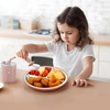 PandaEar 6-in-1 Stainless Steel Baby Feeding Set | Divided Suction Plate, Bowl, Sippy Cup with Straw, Bib, Spoon & Fork | BPA-Free Toddler Feeding Essentials for Self-Feeding (Pink)(Pink)